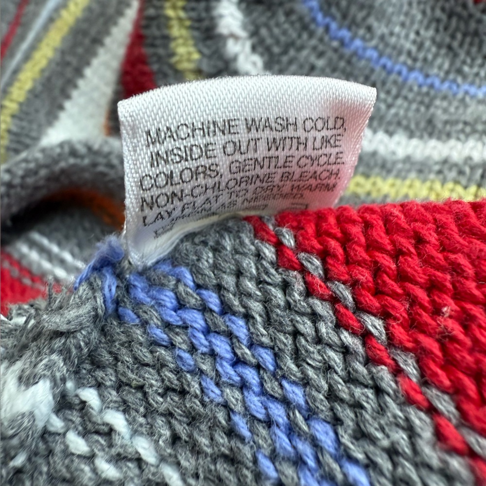 Hanna Andersson Gray + Multi Striped Sweater - Picture 8 of 8